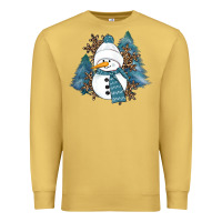 Antique Gold Snowman Winter Premium Sweatshirt - RanaPortraitStore