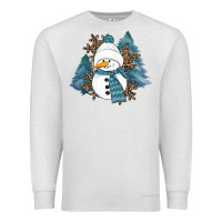 Oatmeal Heather Snowman Winter Premium Sweatshirt - RanaPortraitStore