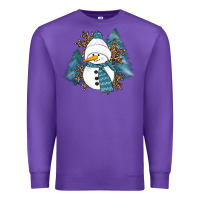 Purple Snowman Winter Premium Sweatshirt - RanaPortraitStore