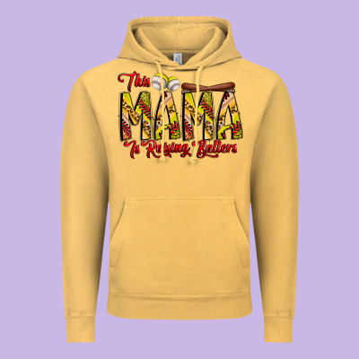 This Mama Is Raising Ballers Softball And Baseball Vintage Hoodie Designed By Cowhidedigitalart