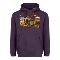 Plum Christmas coffee cups with Labrador Heavyweight Hoodie - RanaPortraitStore
