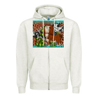 Hereford Cactus Tumbler Zipper Hoodie | Teevron