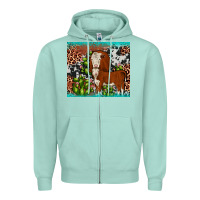 Seafoam hereford cactus tumbler Zipper Hoodie - JahusDesignShop