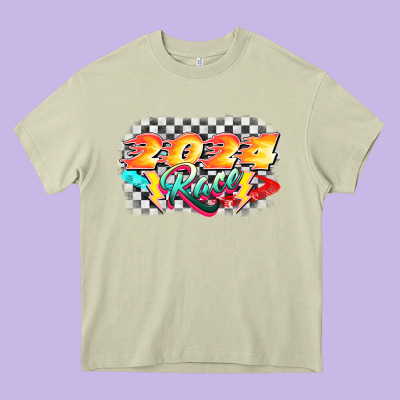 Race 2024 Heavy Core Tee Designed By Cowgirlartshop