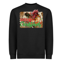 Black merry christmas Heavyweight Sweatshirt - JahusDesignShop