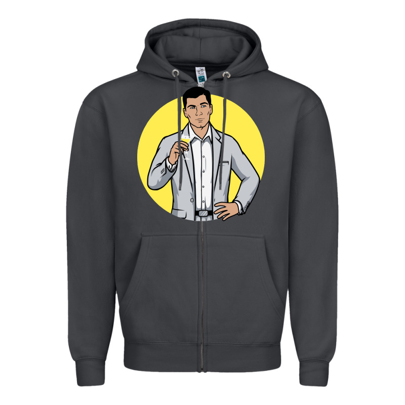 Sterling Archer Zipper Hoodie by DesigneFamous | Teevron