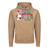 Vintage Coffee Bunny Kisses Easter Wishes Vintage Hoodie - CowhideDigitalArt