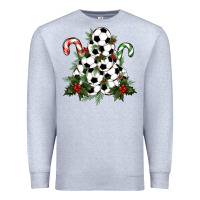 Heather Grey Lightning Soccer Christmas Tree Premium Sweatshirt - RanaPortraitStore