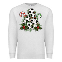 Oatmeal Heather Lightning Soccer Christmas Tree Premium Sweatshirt - RanaPortraitStore