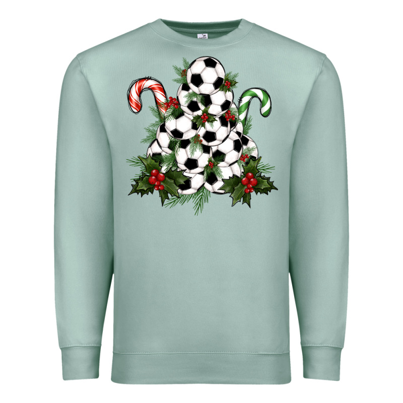 Lightning Soccer Christmas Tree Premium Sweatshirt by RanaPortraitStore | Teevron
