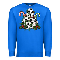 True Royal Lightning Soccer Christmas Tree Premium Sweatshirt - RanaPortraitStore