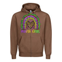 Chestnut mardi gras rainbow Zipper Hoodie - JahusDesignShop