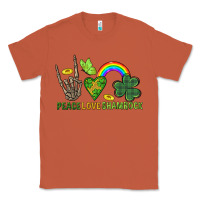 Copper Peace Love Shamrock  St. Patrick's Day Classic Tee - CowGirlArtShop