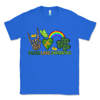 True Royal Peace Love Shamrock  St. Patrick's Day Classic Tee - CowGirlArtShop