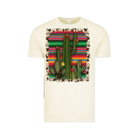 Vintage Arctic serape cowhide cacti Vintage Tee - RanaPortraitStore