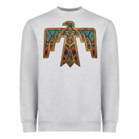 Heather Grey thunderbird Heavyweight Sweatshirt - JahusDesignShop