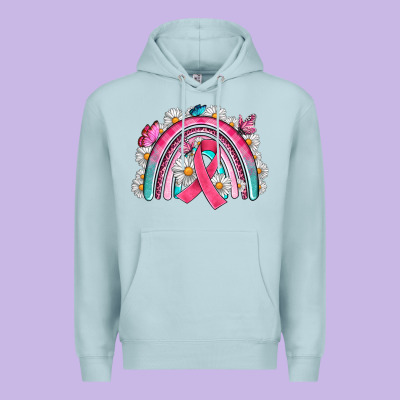 Breast Cancer Rainbow Premium Hoodie Designed By Artiststas