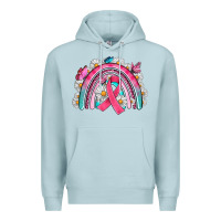 Blue Mist Breast Cancer Rainbow Premium Hoodie - Artiststas