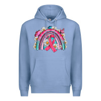 Colony Blue Breast Cancer Rainbow Premium Hoodie - Artiststas