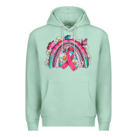 Seafoam Breast Cancer Rainbow Premium Hoodie - Artiststas