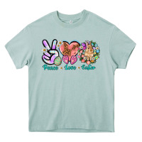 Arona Peace love Easter Day Heavy Core Tee - HowdyJamesFarm