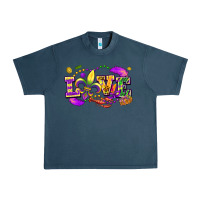Midnight Navy love mardi gras Urban Heavy Tee - FaDigitalArtStudio