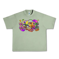 Oil Green love mardi gras Urban Heavy Tee - FaDigitalArtStudio