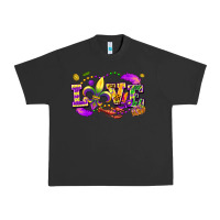 Pigment Black love mardi gras Urban Heavy Tee - FaDigitalArtStudio