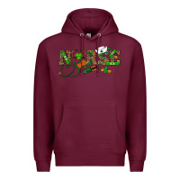 Burgundy st patrick's day nurse Premium Hoodie - RanaPortraitStore