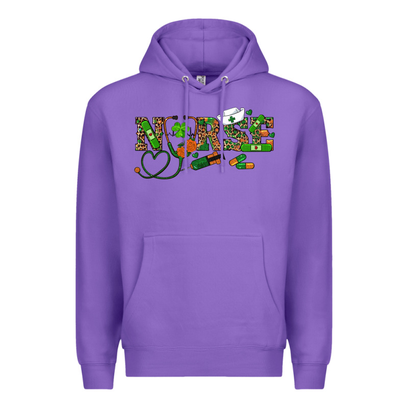 St Patrick's Day Nurse Premium Hoodie by RanaPortraitStore | Teevron