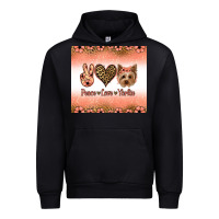 Black peace love yorkie Urban Hoodie - Jasminsmagicworld