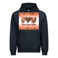 Navy peace love yorkie Urban Hoodie - Jasminsmagicworld