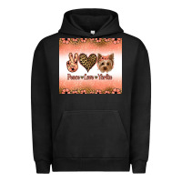 Pigment Black peace love yorkie Urban Hoodie - Jasminsmagicworld