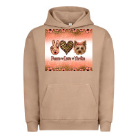 Pigment Burro peace love yorkie Urban Hoodie - Jasminsmagicworld
