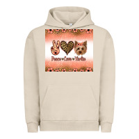 Pigment French Oak peace love yorkie Urban Hoodie - Jasminsmagicworld