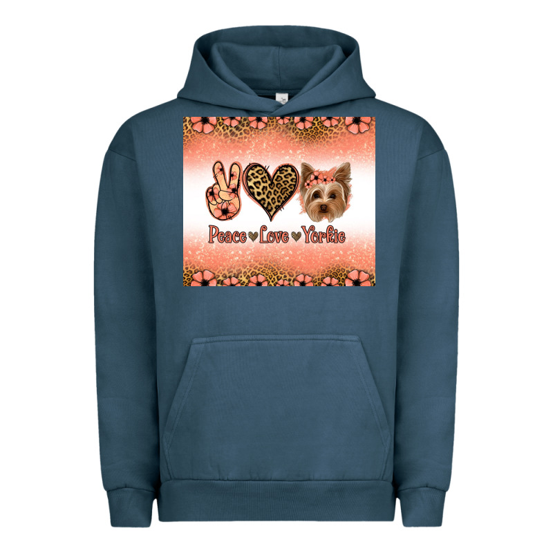 Peace Love Yorkie Urban Hoodie by Jasminsmagicworld | Teevron