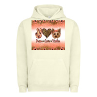 Pigment Pistachio peace love yorkie Urban Hoodie - Jasminsmagicworld
