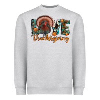 Heather Grey love thanksgiving Heavyweight Sweatshirt - JahusDesignShop
