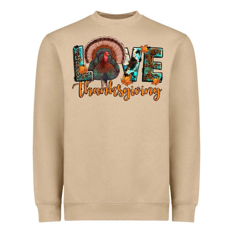 Love Thanksgiving Heavyweight Sweatshirt by JahusDesignShop | Teevron
