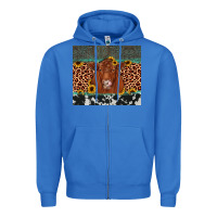 True Royal red angus leopard Zipper Hoodie - JahusDesignShop