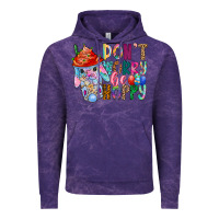 Cloud Purple DON T WORRY Be hoppy Easter Vintage Hoodie - CowhideDigitalArt