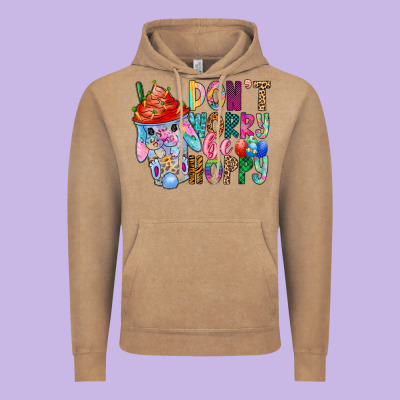 Don T Worry Be Hoppy Easter Vintage Hoodie Designed By Cowhidedigitalart