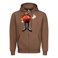 Chestnut doctor eggman Zipper Hoodie - DesigneFamous