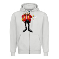 Dove Grey doctor eggman Zipper Hoodie - DesigneFamous