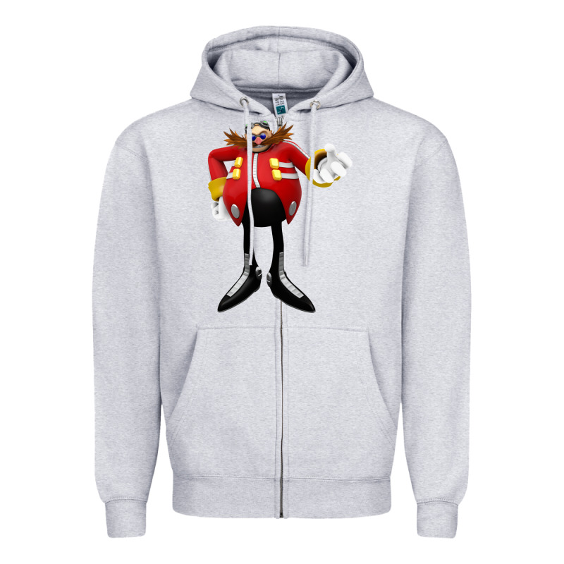 Doctor Eggman Zipper Hoodie by DesigneFamous | Teevron