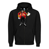 Black doctor eggman Zipper Hoodie - DesigneFamous