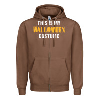 Chestnut this is my halloween costume Zipper Hoodie - DesigneFamous