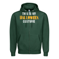 Sports Green this is my halloween costume Zipper Hoodie - DesigneFamous
