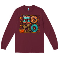 Burgundy Fall Autumn Leopard Momo Long Sleeve Tee - LillyAllenDesigns