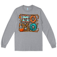 Heather Grey Fall Autumn Leopard Momo Long Sleeve Tee - LillyAllenDesigns
